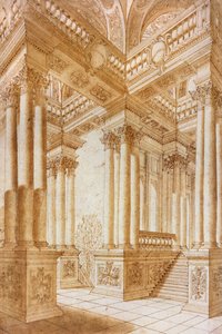 Studio architettonico da Giuseppe Bibiena